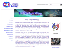 Tablet Screenshot of magnetnrg.com